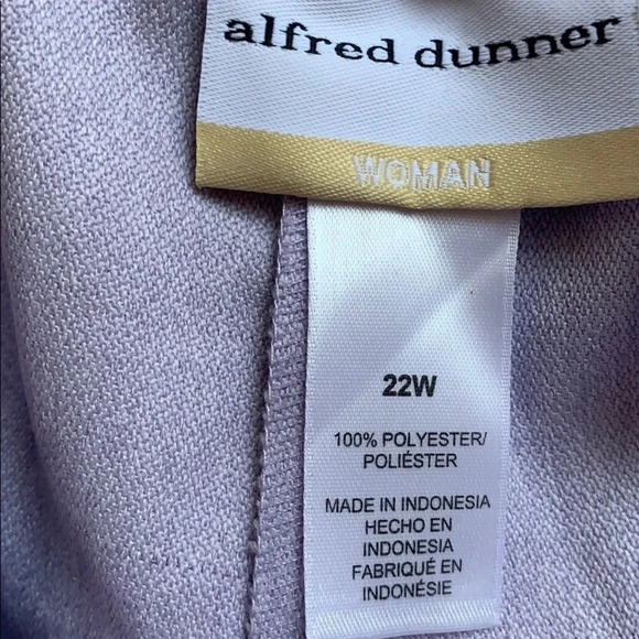 Alfred Dunner Classic Fit Corduroy Pants Lilac Purple Size 22W NWT - Picture 5 of 9